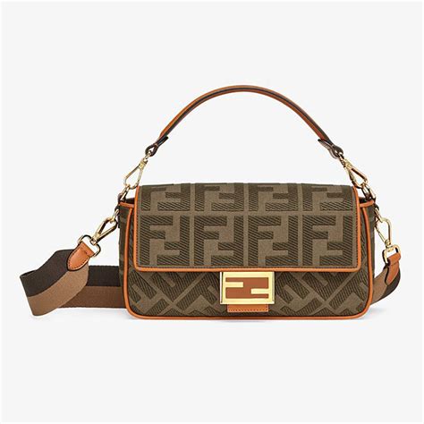 fendi baguette green canvas